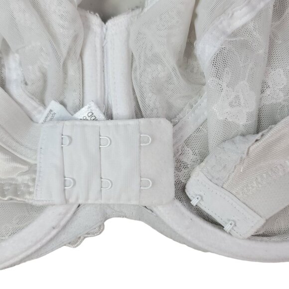 Wacoal Renaissance Rose Lace Bra White 34DD Full Coverage Underwire Adj #85720 - Picture 7 of 10